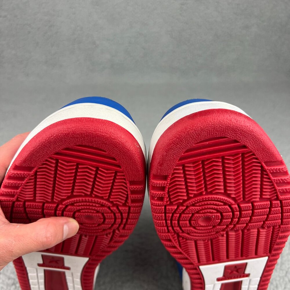 Converse Weapon High Mens 13 Shoes White Blue Red USA Olympic Vintage Sneakers 4 - Picture 9 of 12